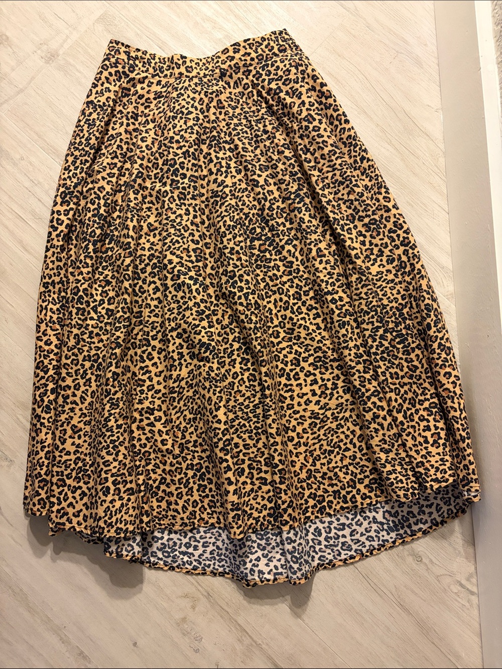 Farm rio cheetah print midi skirt